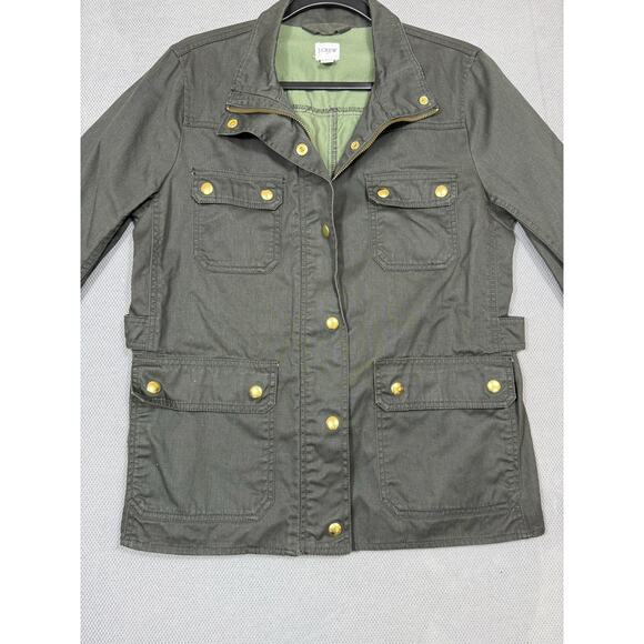 J.Crew Green Utility Field Jacket Women’s Size M - Picture 6 of 6